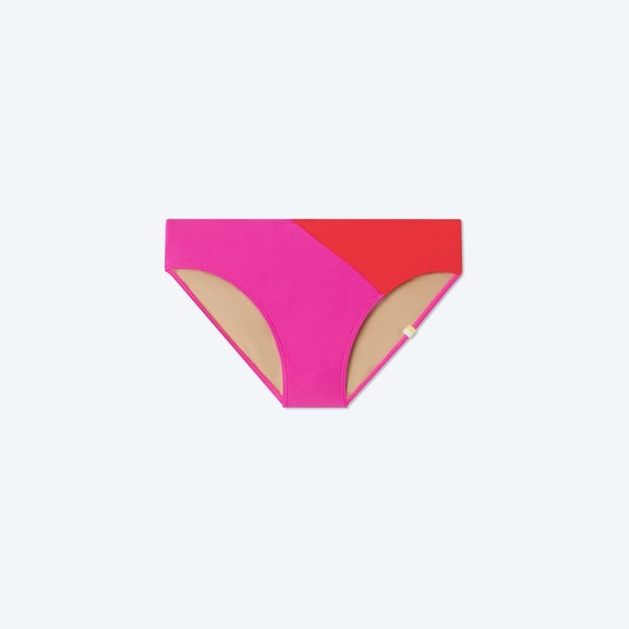 NWT Summersalt The Diagonal Mid Rise Bottom - Hibiscus and Grapefruit - size 4 - Picture 1 of 5